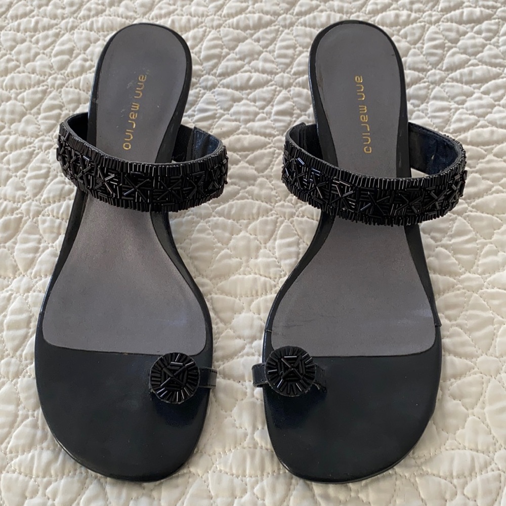 Ann Marino Beaded Sandals Size 10M